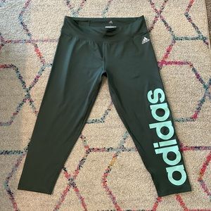 Adidas High-Wasted Logo Leggings